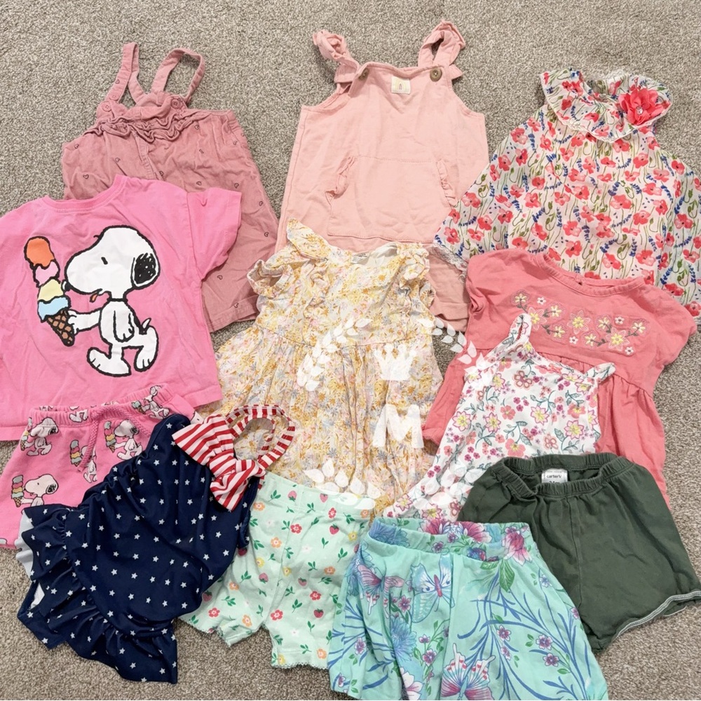 Carter's/Zara Kids Matching Sets, Dress, Swimsuit, pants Bundle 12 Pieces 18-24M